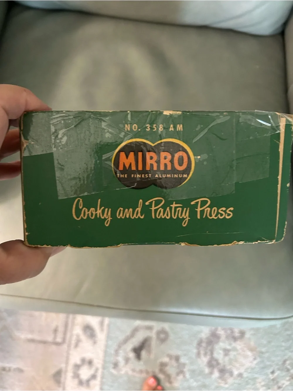 Vintage Mirro Cookie and Pastry Press - Silver 12 designs and 3 pastry tips